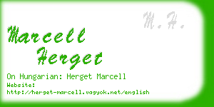 marcell herget business card